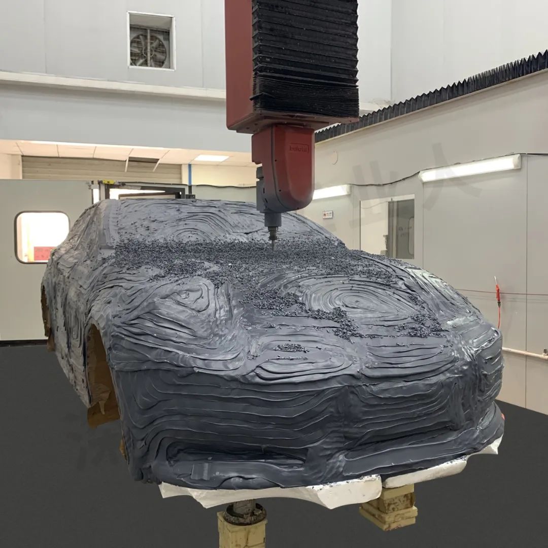 五轴CNC加工汽车手板模型(图7) 五轴CNC加工汽车手板模型(图7)